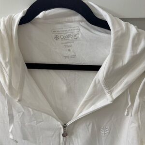 Coolibar Classic Woman’s White Hooded Jacket
